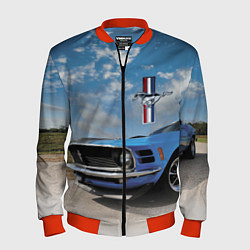 Бомбер мужской Mustang, цвет: 3D-красный