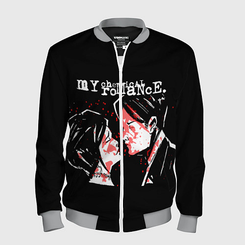 Мужской бомбер My Chemical Romance / 3D-Меланж – фото 1