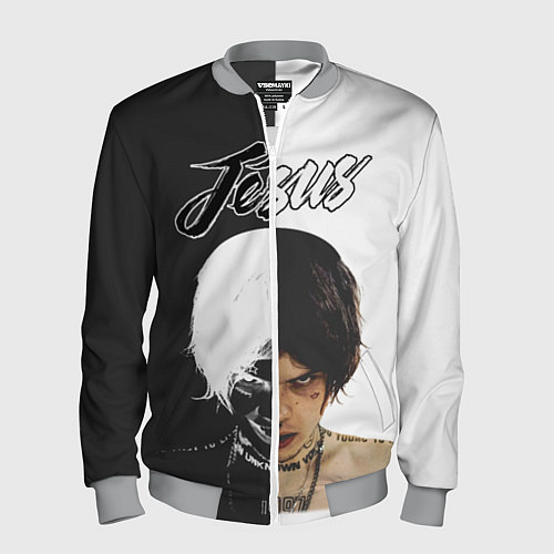 Мужской бомбер Dzhizus / 3D-Меланж – фото 1