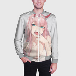 Бомбер мужской Ahegao, цвет: 3D-меланж — фото 2
