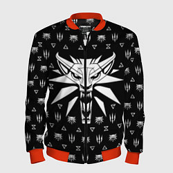 Бомбер мужской ВЕДЬМАК, цвет: 3D-красный