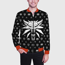 Бомбер мужской ВЕДЬМАК, цвет: 3D-красный — фото 2