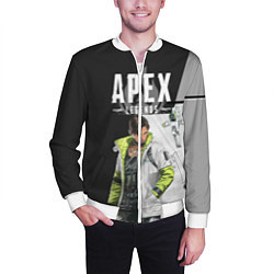Бомбер мужской Apex Legends, цвет: 3D-белый — фото 2