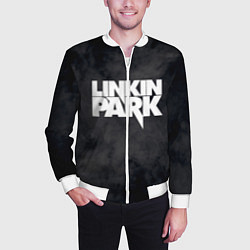 Бомбер мужской LINKIN PARK, цвет: 3D-белый — фото 2