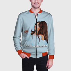 Бомбер мужской Ariana Grande Ариана Гранде, цвет: 3D-красный — фото 2