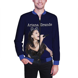 Бомбер мужской Ariana Grande Ариана Гранде, цвет: 3D-синий — фото 2