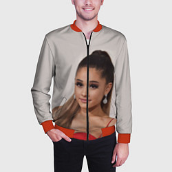 Бомбер мужской Ariana Grande Ариана Гранде, цвет: 3D-красный — фото 2
