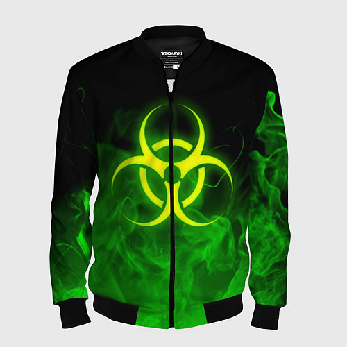 Мужской бомбер BIOHAZARD / 3D-Черный – фото 1
