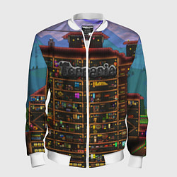 Бомбер мужской TERRARIA, цвет: 3D-белый