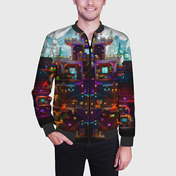 Бомбер мужской Terraria, цвет: 3D-черный — фото 2