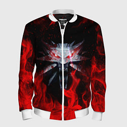 Бомбер мужской ВЕДЬМАК, цвет: 3D-белый