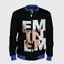 Бомбер мужской Eminem, цвет: 3D-синий