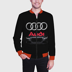 Бомбер мужской AUDI, цвет: 3D-красный — фото 2