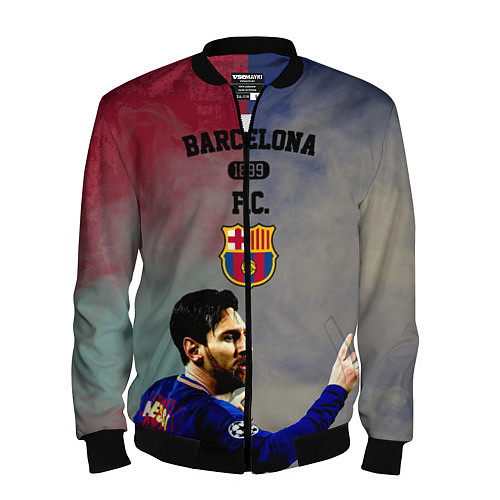 Мужской бомбер Messi / 3D-Черный – фото 1