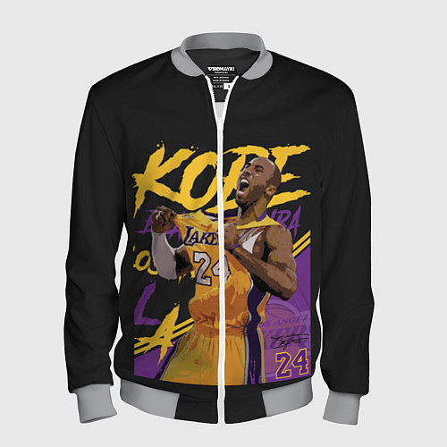 Мужской бомбер Kobe Bryant / 3D-Меланж – фото 1