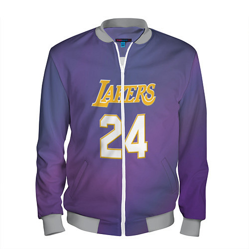 Мужской бомбер Los Angeles Lakers Kobe Brya / 3D-Меланж – фото 1