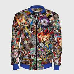 Бомбер мужской Academia stikerbombing, цвет: 3D-синий