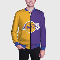 Бомбер мужской LA LAKERS, цвет: 3D-синий — фото 2