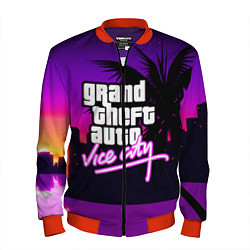 Бомбер мужской GTA:VICE CITY, цвет: 3D-красный