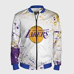 Бомбер мужской LA LAKERS, цвет: 3D-синий