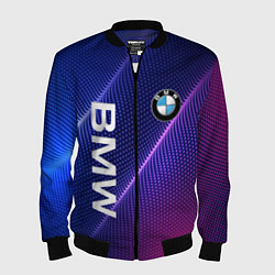 Бомбер мужской BMW, цвет: 3D-черный