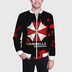 Бомбер мужской UMBRELLA CORP, цвет: 3D-белый — фото 2