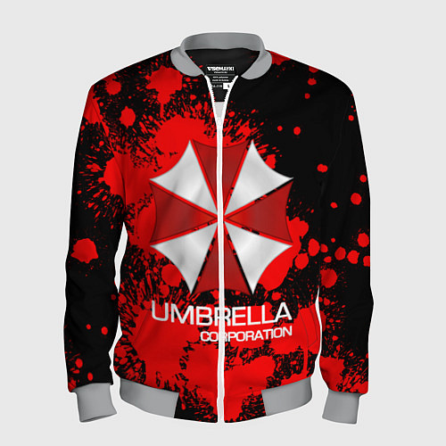 Мужской бомбер UMBRELLA CORP / 3D-Меланж – фото 1