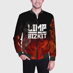 Бомбер мужской LIMP BIZKIT, цвет: 3D-черный — фото 2