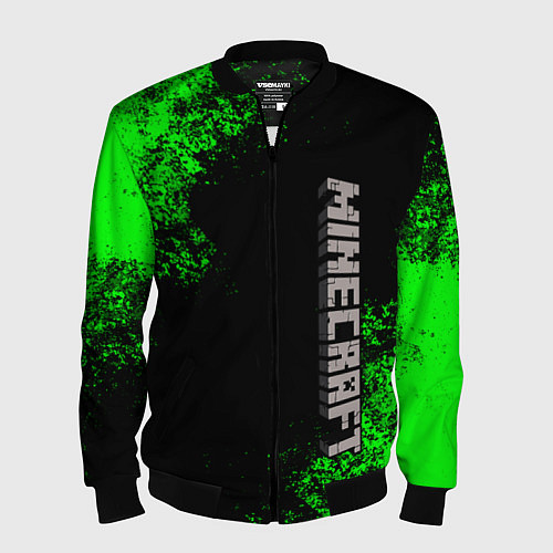 Мужской бомбер MINECRAFT / 3D-Черный – фото 1