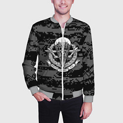 Бомбер мужской ВДВ СССР, цвет: 3D-меланж — фото 2