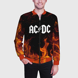 Бомбер мужской AC DC, цвет: 3D-красный — фото 2