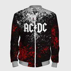 Бомбер мужской AC DC, цвет: 3D-меланж