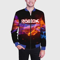 Бомбер мужской ROBLOX, цвет: 3D-синий — фото 2