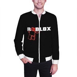 Бомбер мужской Роблокс Roblox, цвет: 3D-белый — фото 2