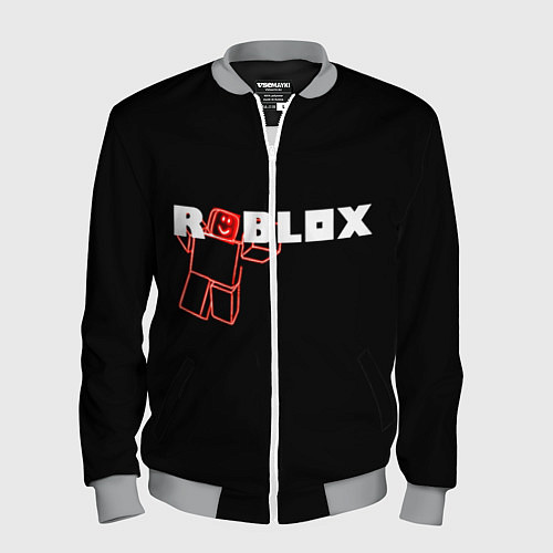 Мужской бомбер Роблокс Roblox / 3D-Меланж – фото 1