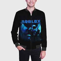 Бомбер мужской ROBLOX, цвет: 3D-черный — фото 2