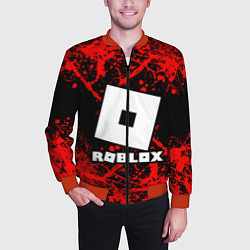 Бомбер мужской Roblox, цвет: 3D-красный — фото 2
