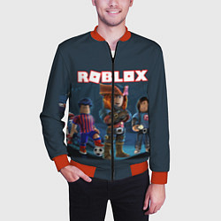 Бомбер мужской ROBLOX, цвет: 3D-красный — фото 2