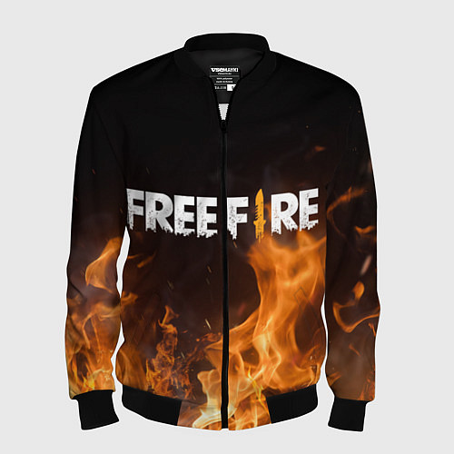 Мужской бомбер FREE FIRE / 3D-Черный – фото 1
