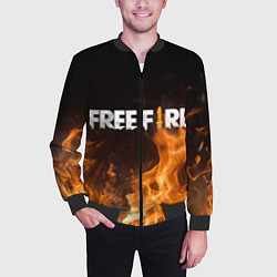 Бомбер мужской FREE FIRE, цвет: 3D-черный — фото 2