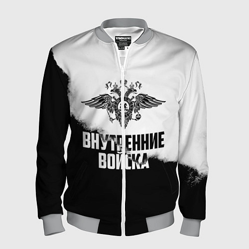 Мужской бомбер Внутренние Войска / 3D-Меланж – фото 1