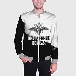 Бомбер мужской Внутренние Войска, цвет: 3D-меланж — фото 2