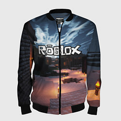 Бомбер мужской ROBLOX, цвет: 3D-черный