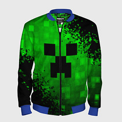 Бомбер мужской MINECRAFT, цвет: 3D-синий