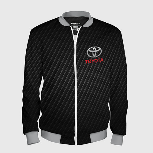 Мужской бомбер TOYOTA / 3D-Меланж – фото 1