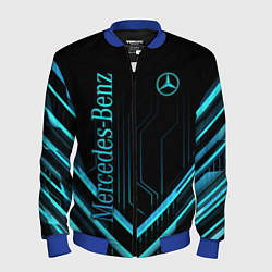 Бомбер мужской Mercedes-Benz, цвет: 3D-синий