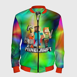 Бомбер мужской MINECRAFT, цвет: 3D-красный