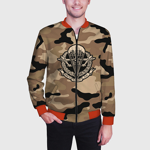 Мужской бомбер ВДВ СССР / 3D-Красный – фото 3