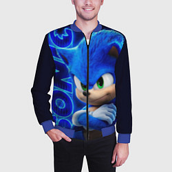 Бомбер мужской SONIC, цвет: 3D-синий — фото 2