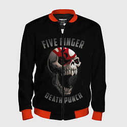 Бомбер мужской Five Finger Death Punch, цвет: 3D-красный